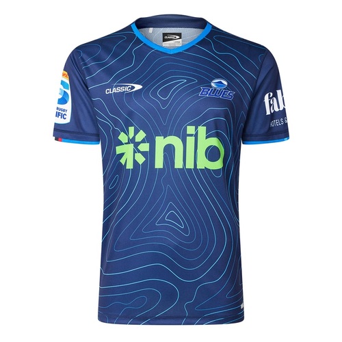 Auckland Blues 2025 Super Rugby Classic Pro Training Shirt Sizes S-7XL!