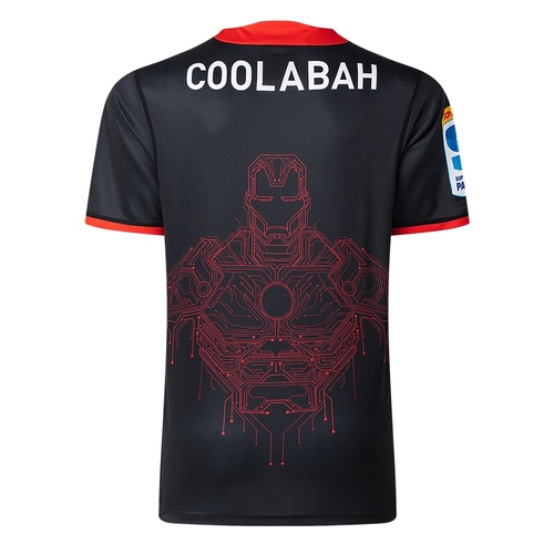 Canterbury Crusaders 2025 Marvel Super Rugby Iron Man Warm Up Shirt Sizes S-7XL!