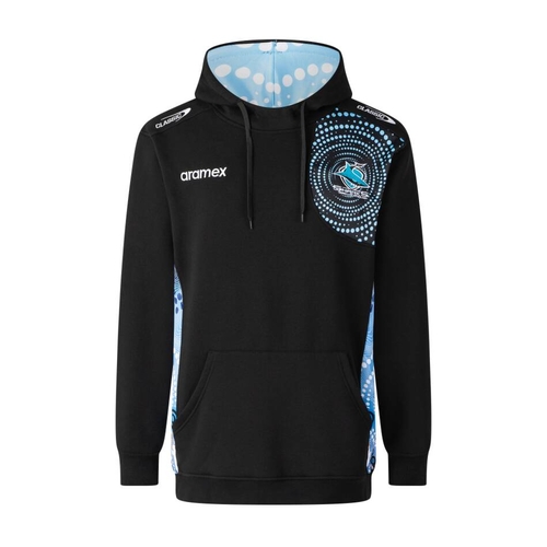 Cronulla Sharks 2025 NRL Classic Players Indigenous Hoodie Hoody Sizes S-7XL!