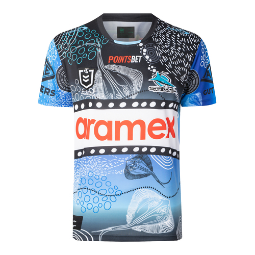 Cronulla Sharks NRL 2024 Classic Indigenous Jersey Sizes S-7XL!