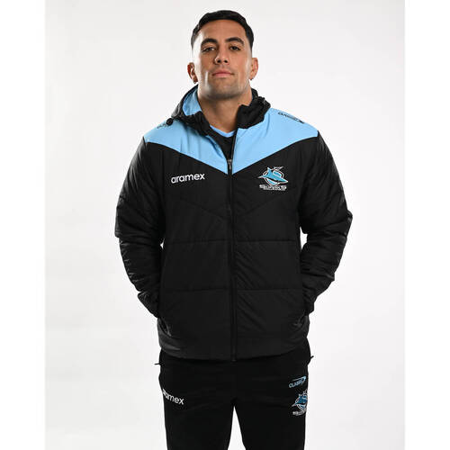 Cronulla Sharks 2024 NRL Classic Players Puffer Jacket Sizes S-7XL!