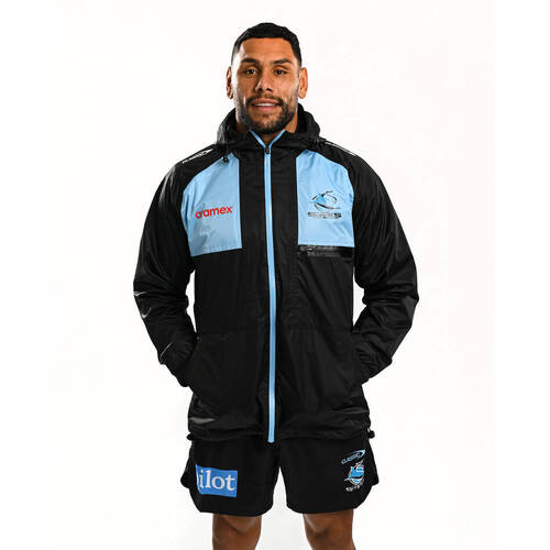 Cronulla Sharks 2024 NRL Classic Players Wet Weather Jacket Sizes S-7XL!