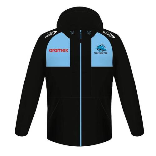 Cronulla Sharks 2024 NRL Classic Players Wet Weather Jacket Sizes S-7XL!
