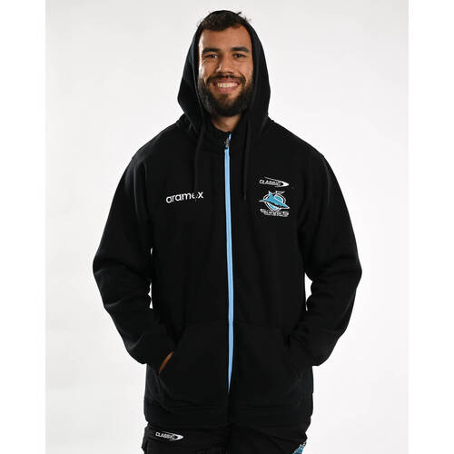 Cronulla Sharks 2024 NRL Classic Players Full Zip Fleece Hoodie Sizes S-7XL!