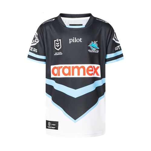 Cronulla Sharks 2025 NRL Away Classic Jersey Kids Sizes 8-14!