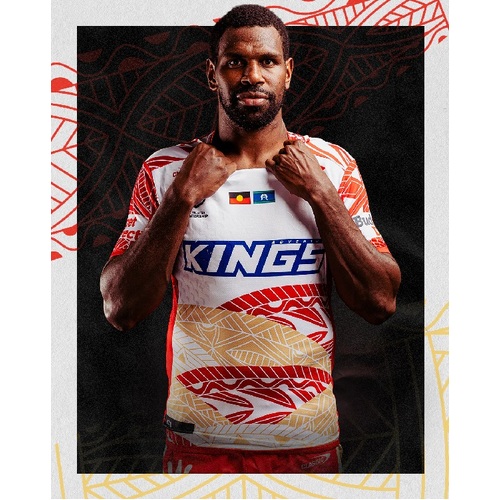 Redcliffe Dolphins NRL 2024 Classic Indigenous Jersey Kids Sizes 6-14!