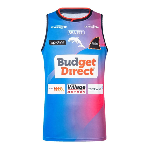 The Dolphins NRL 2026 Classic Training Singlet Sizes S-3XL!