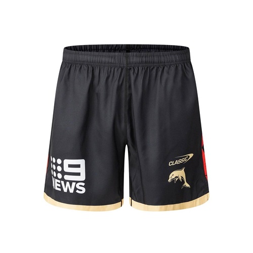 The Dolphins NRL 2025 Classic Performance Gym Shorts Sizes S-7XL!