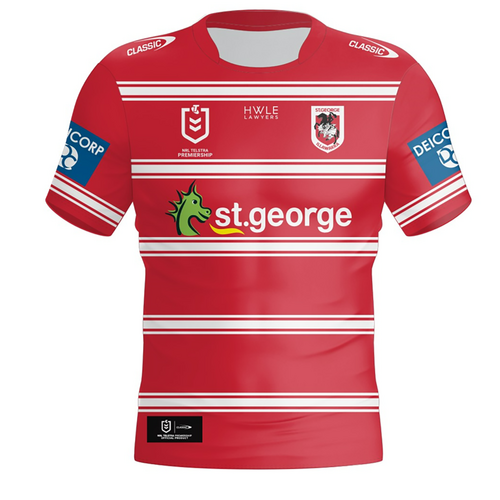 St George ILL Dragons NRL 2024 Classic Alternate Jersey Sizes S-7XL!