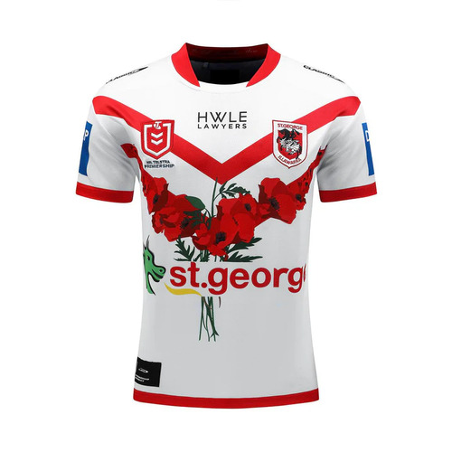 St George ILL Dragons NRL 2024 Classic ANZAC Jersey Sizes S-3XL!