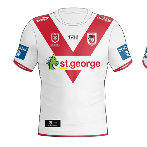 St George ILL Dragons NRL 2024 Classic Home Jersey Sizes S-7XL!