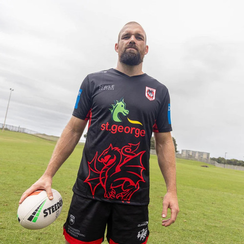 St George ILL Dragons 2024 NRL Classic Warm Up T-Shirt Sizes S-7XL! 