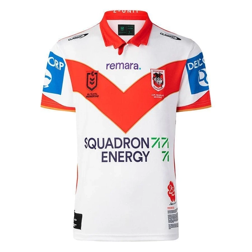 St George ILL Dragons NRL 2025 Classic ANZAC Jersey Sizes S-7XL!