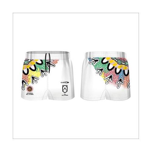 IAS Indigenous All Stars 2024 NRL On Field Home Playing Shorts Sizes S-5XL!