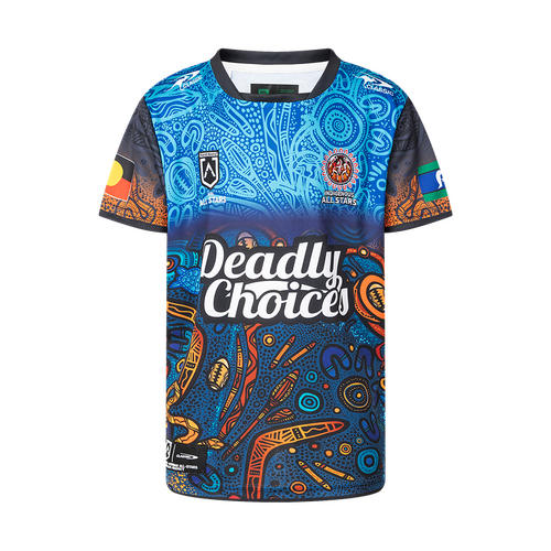 IAS Indigenous All Stars 2025 Classic On Field Jersey Kids Sizes 6-14!