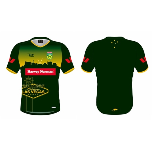 Australian Jillaroos 2025 ARL Vegas Pro Green Training Shirt Unisex Sizes S-7XL! 2