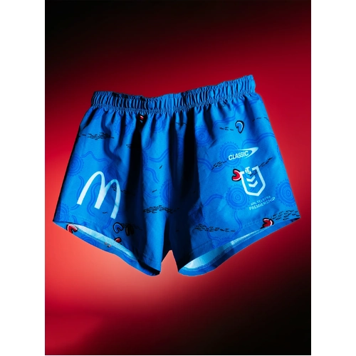 Newcastle Knights NRL 2026 Classic Indigenous Home Shorts Sizes S-2XL!
