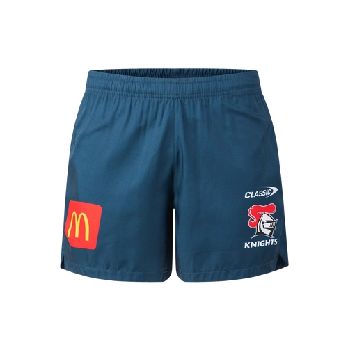 Newcastle Knights NRL 2026 Performance Gym Training Navy Shorts Sizes S-3XL!