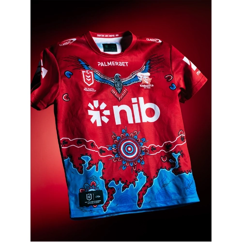 Newcastle Knights NRL 2026 Classic Indigenous Jersey Sizes S-7XL!