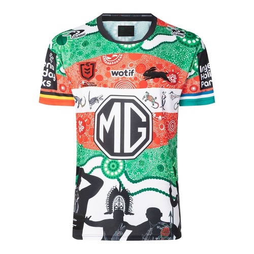 South Syd Rabbitohs NRL 2024 Classic Indigenous Jersey Toddler Set Sizes 0-4!