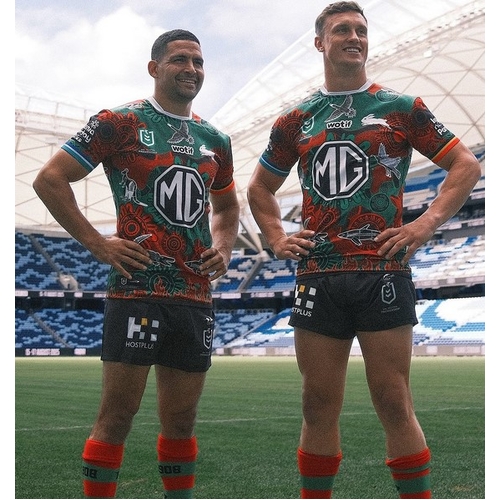 South Sydney Rabbitohs 2025 NRL Classic Indigenous Jersey Sizes S-7XL!