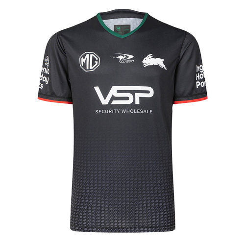 South Sydney Rabbitohs 2025 NRL Classic Black Training Shirt Sizes S-7XL!