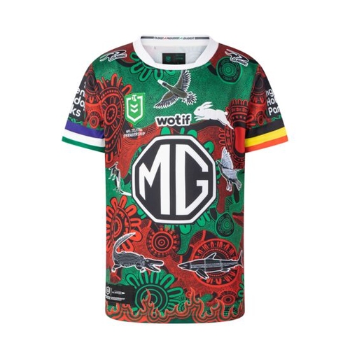 South Sydney Rabbitohs 2025 NRL Classic Indigenous Jersey Kids Sizes 8-14!