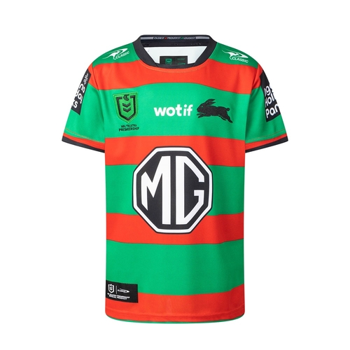 South Sydney Rabbitohs 2025 NRL Home Classic Jersey Kids Sizes 8-14!