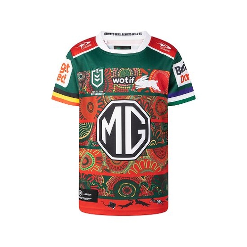 South Sydney Rabbitohs 2026 NRL Classic Indigenous Jersey Kids Sizes 8-14!