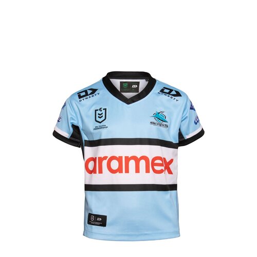 Cronulla Sharks NRL 2022 Dynasty Home Jersey Size Kids 8-14!
