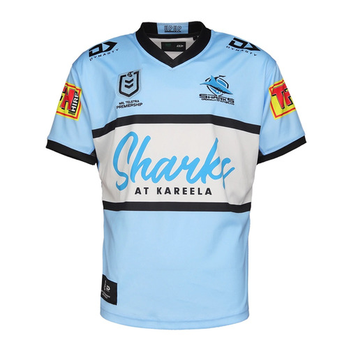 Kids & Womens NRL Blades Cronulla Sharks Premiers Shirt Sizes S & 5XL 