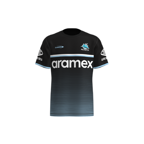 Cronulla Sharks 2023 NRL Classic Training Shirt Black Sizes S-7XL!