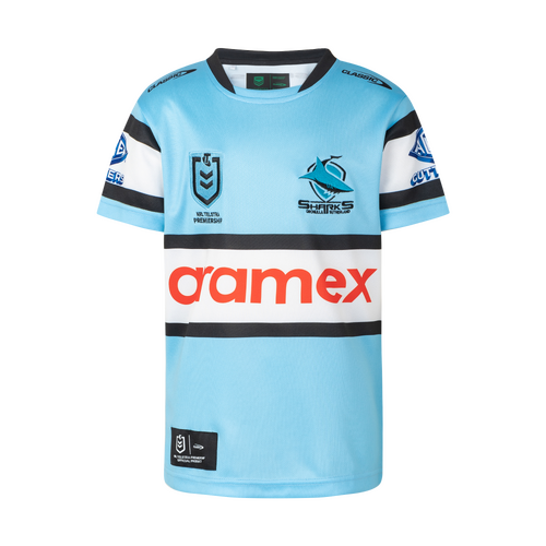 Cronulla Sharks 2023 NRL Home Classic Jersey Kids Sizes 6-14!