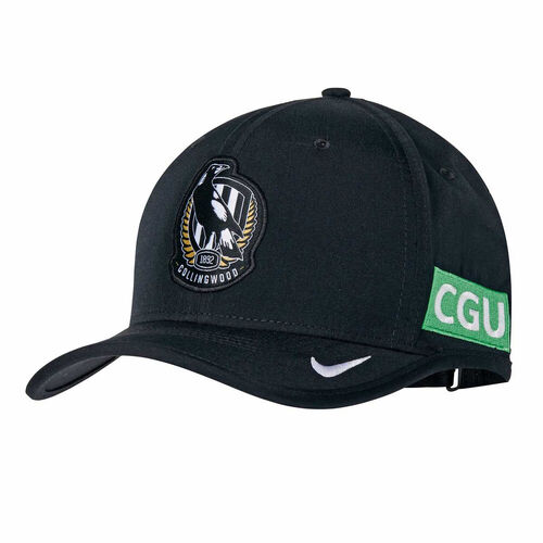 Collingwood Magpies AFL Players Black Media Cap! T1