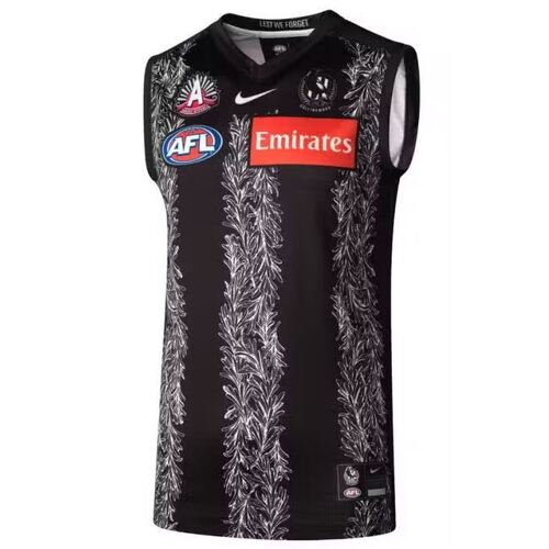 Collingwood Magpies AFL 2021 Anzac Guernsey Adults Sizes S-5XL!