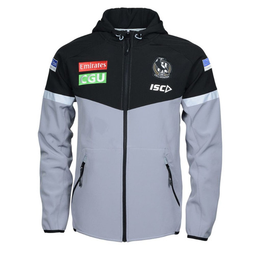 Collingwood Magpies AFL 2020 ISC Players Tech Pro Hoody Jacket Sizes S-5XL!