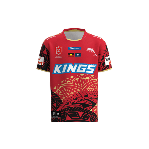 Redcliffe Dolphins NRL 2023 Classic Indigenous Jersey Adults Sizes S-7XL!