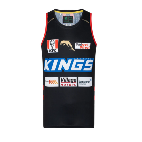 The Dolphins NRL 2023 Classic Training Singlet Black Sizes S-3XL!