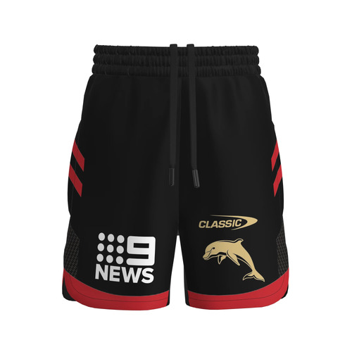 The Dolphins NRL 2023 Classic Training Shorts Kids Sizes 6-14!