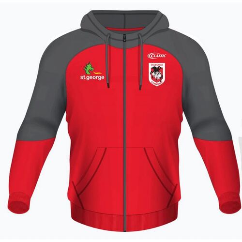 St George ILL Dragons NRL 2021 Players Classic Zip Hoody Hoodie Sizes S-5XL!
