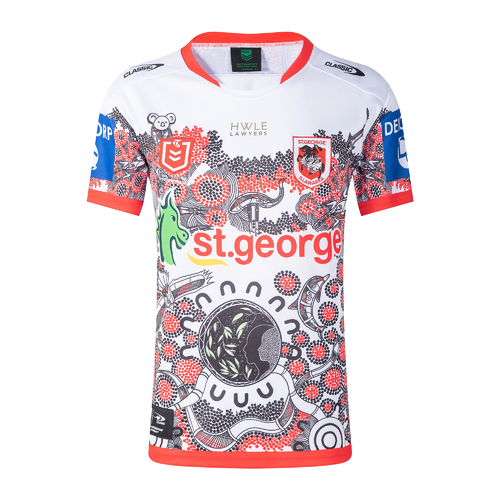 St George Dragons 2021 NRL Classic Indigenous Jersey Sizes S-7XL! 