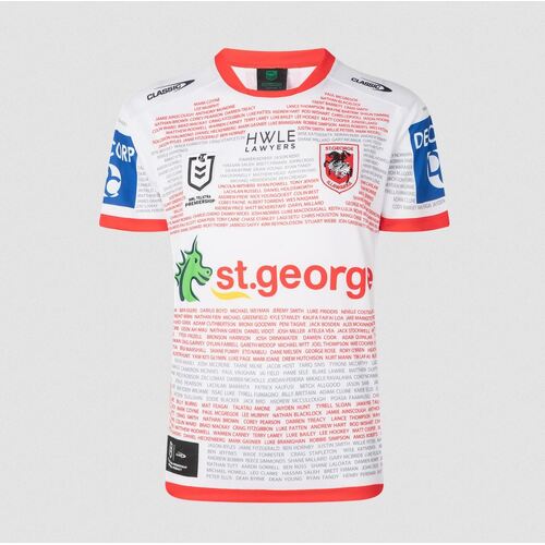St George ILL Dragons NRL 2022 Classic Captains Run Jersey Adults Sizes S-7XL!