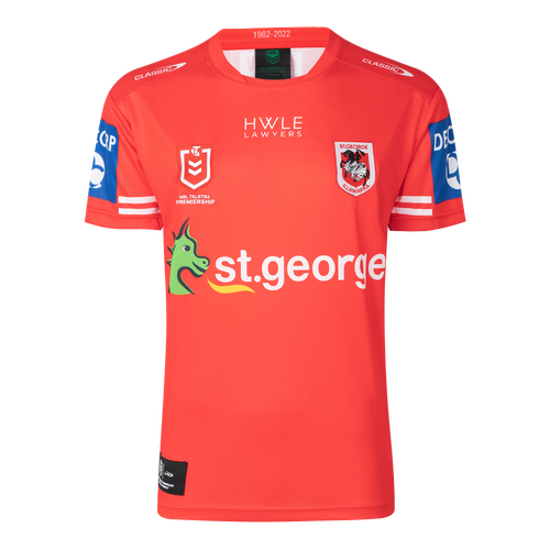 St George ILL Dragons NRL Classic Heritage Jersey Adults Sizes S-5XL! T2