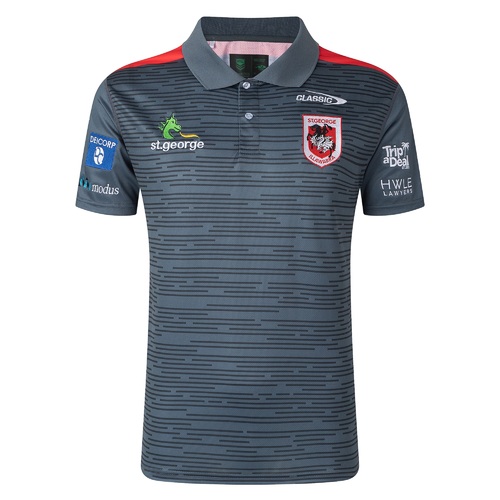 St George ILL Dragons NRL 2022 Classic Media Polo Sizes S-5XL!