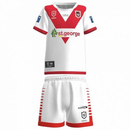 St George Illawarra Dragons NRL 2023 Classic Home Jersey Infant Sizes 0-4! 