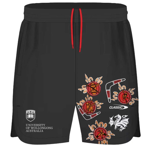 St George ILL Dragons NRL Classic Indigenous Training Shorts Sizes S-5XL! T3