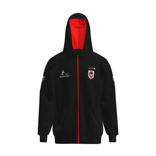 St George ILL Dragons NRL 2023 Classic Full Zip Hoody Sizes S-7XL! 