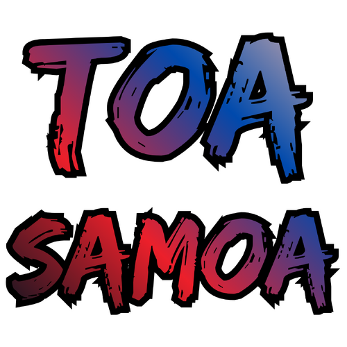 Samoa Rugby League UV Car Toa Samoa Word Decal Sticker