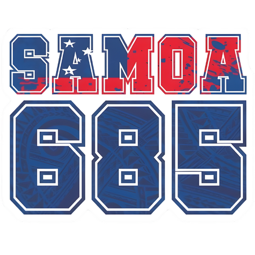 Samoa Rugby League UV Car Samoa 685 Decal Sticker