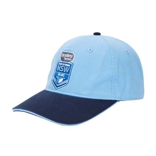 New South Wales Blues State Of Origin CCC Classic Drill Baseball Cap! NRL!